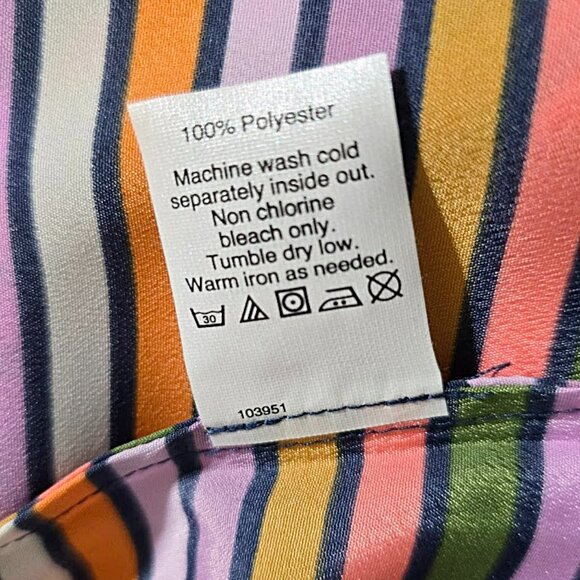 Nwt J Crew Factory Multicolored Stripe Spaghetti Strap Tank Top 4 Womens New $49 - Picture 8 of 8